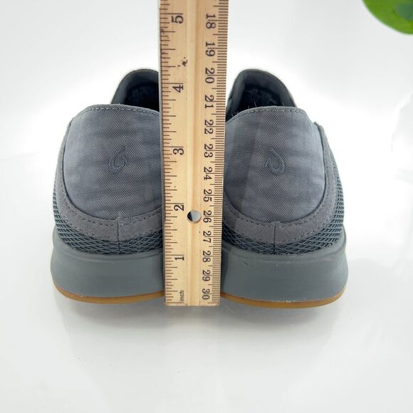OluKai Women Ki'ihele Loafer Size 8 Gray Mesh SlipOn Flat Shoe Convertible Slide - Picture 6 of 14